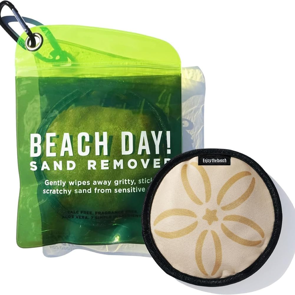 Sac Enlèvement de Sable Écologique pour Plage, Coussin de Lingette de Sable sans, Doux sur la Peau, Idéal pour Les Sports en Bord de Mer