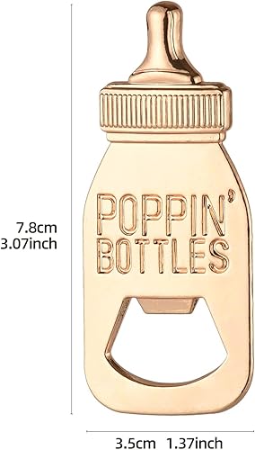 Miniatura 2 de Paquete de 48 regalos de baby shower para suministros de invitados, abrebotellas de bebé con embalaje exquisito para baby shower, recuerdos de boda,