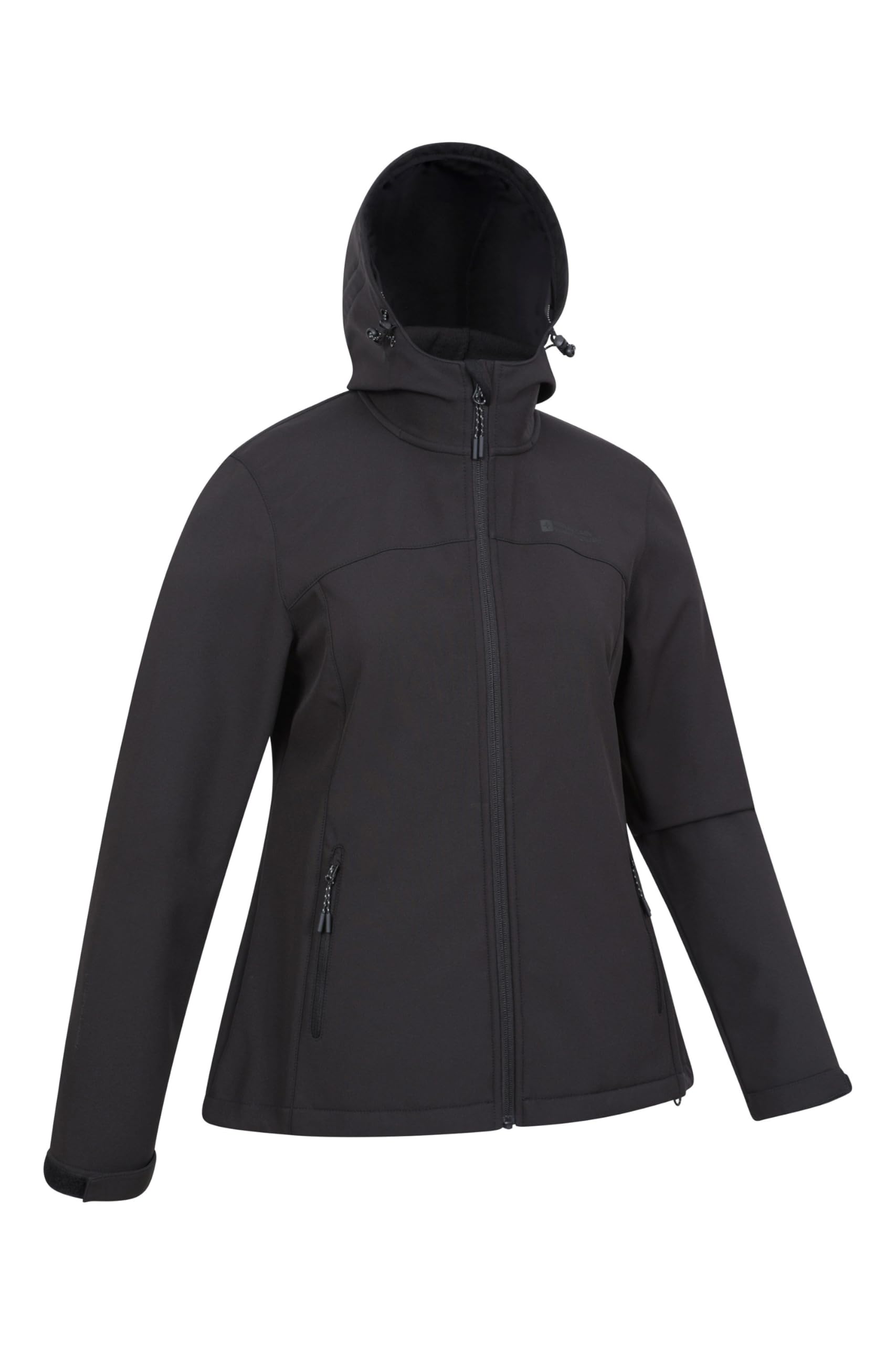 Mountain Warehouse Exodus Wasserabweisende Damen-Regenjacke aus bedrucktem Softshell - Winddicht, leicht, verstellbar, Taschen - für den Sommer, auf Reisen