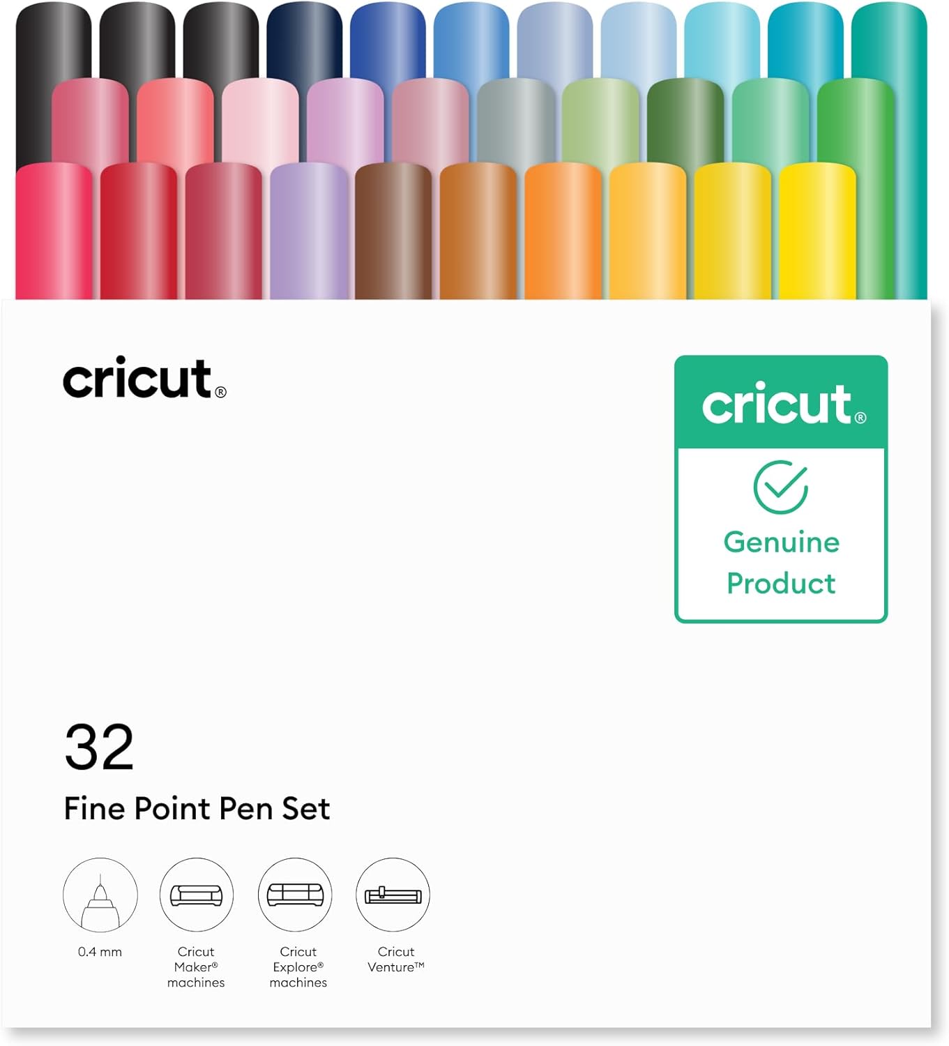 Cricut® Fine Point Pen 0.4 mm, Ultimate Sampler (32 ct)