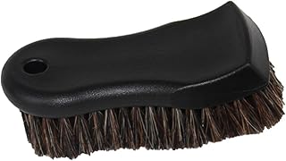 Car Cleaning Brush,MoreChioce Soft Man-made Horse Hair Detailing Brush Non-slip Handle Wash Vehicle Brush for Rim Chassis,Radiator Grille,Engine,Sofa Leather Fabric Cleaning