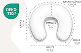 Totsy Baby Coussin Allaitement et Grossesse 130 cm - Coussins d'allaitement Bebe et Oreiller de maternité pour Femme Enceinte Peluche Teddy Petit oreillers Maternite Oeko-Tex Safari - 2