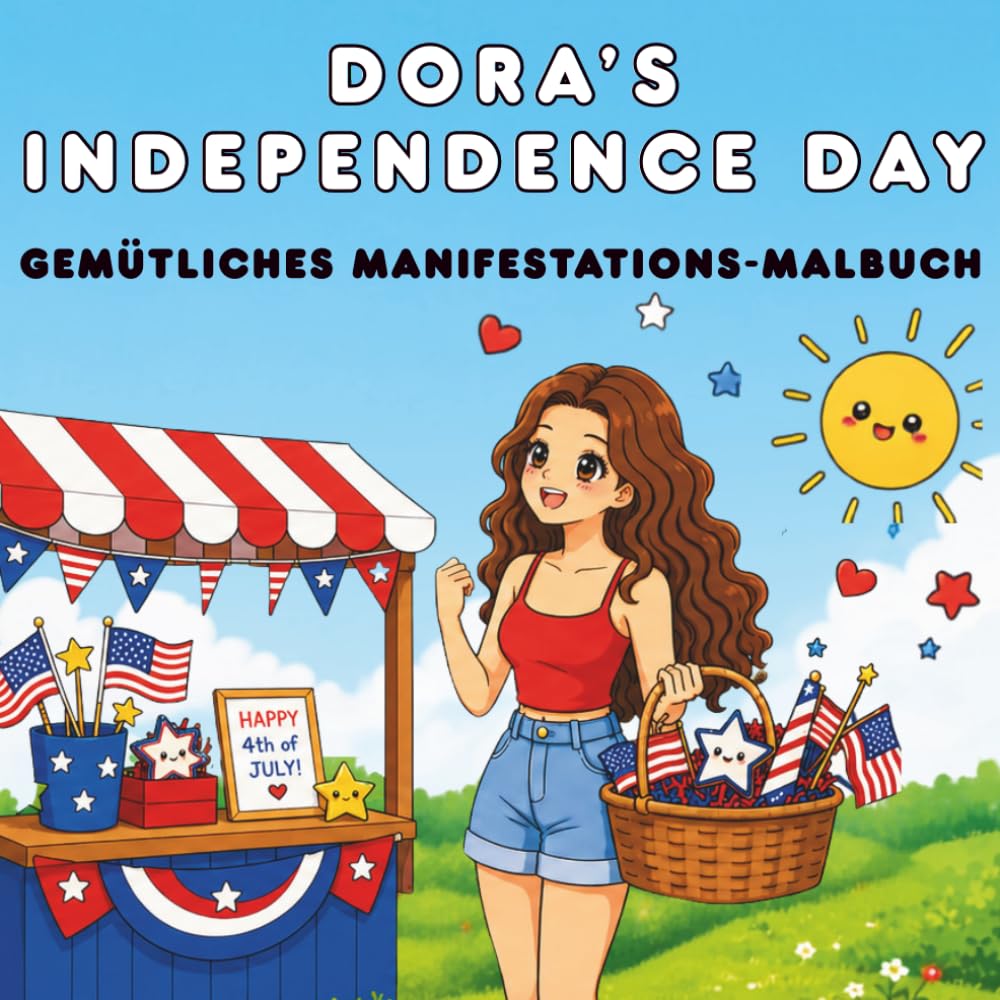 Dora's Independence Day: Gemütliches Manifestations-Malbuch (Manifestiere deine Träume mit Dora)