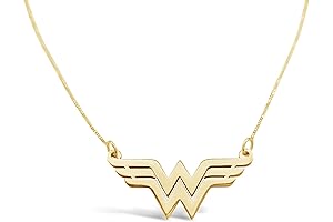 Wonder Woman Necklace in 14K Solid Gold: A Symbol of Strength and Grace for Women