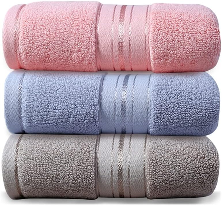 Towel Cotton wash face Household Water Absorption Soft Hotel Wipe Hair Men and Women Couples Adult Thick 4 Sets(A 3PS)