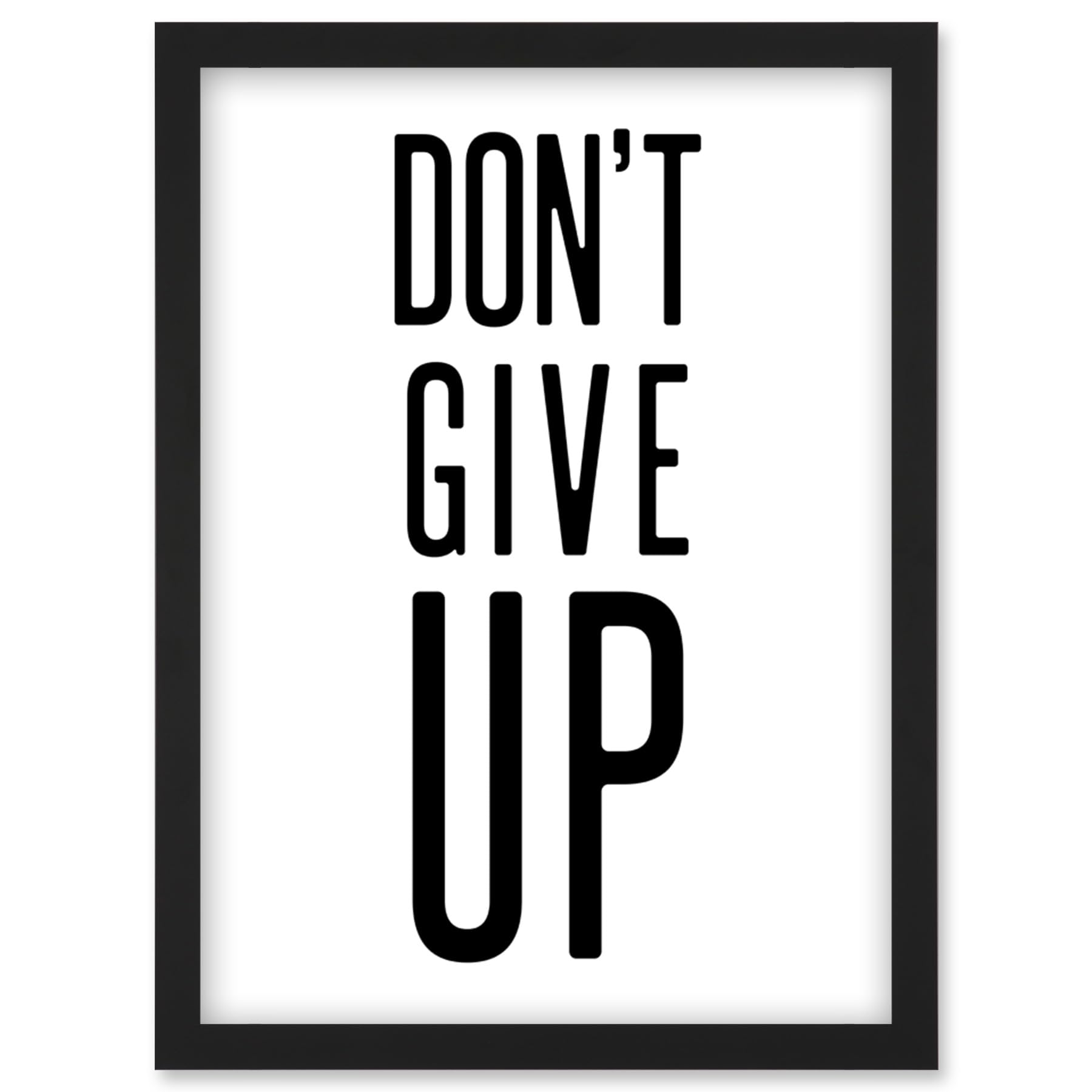 Artery8 Exercise Inspiration Don't Give Up Exercise Work Out Motivation Gym Aesthetic Wall Art PrintA4 Size from B&Q