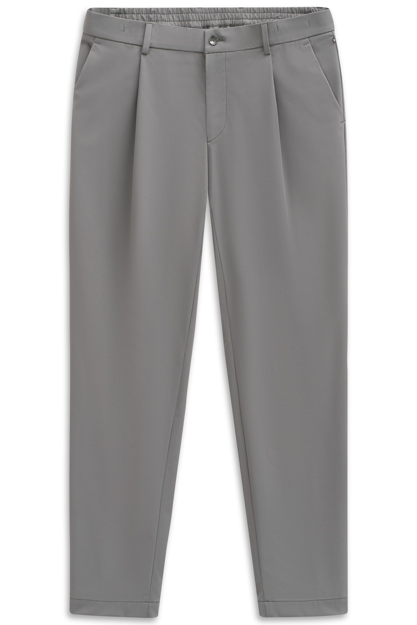 bugatti Herren Bundfaltenhose 1196-86842D Tapered Fit Flexcity Performance Stretch Taschen bequem