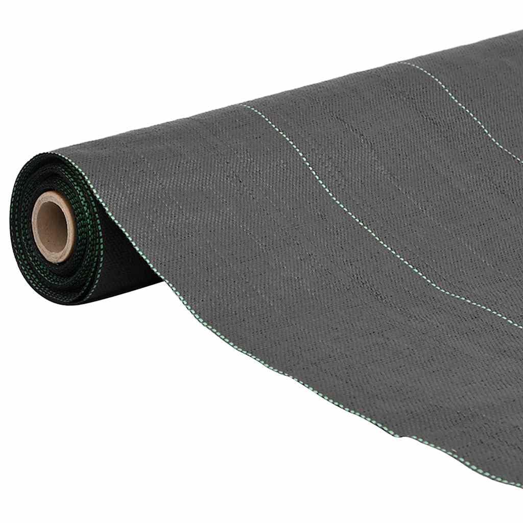Fengshui Włóknina przeciw chwastom czarna 0,5 x 100 M Pp | Przepuszcza wodę, przepuszcza powietrze, możliwość przycięcia, do ogrodu, krajobrazu, podwyższonej grządki żwirowej