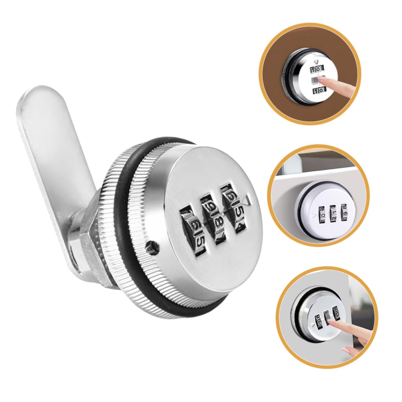 Tofficu 5 Pezzi Serratura con Combinazione per Armadietti e Sicurezza Password per Oggetti Design Elegante e Versatile