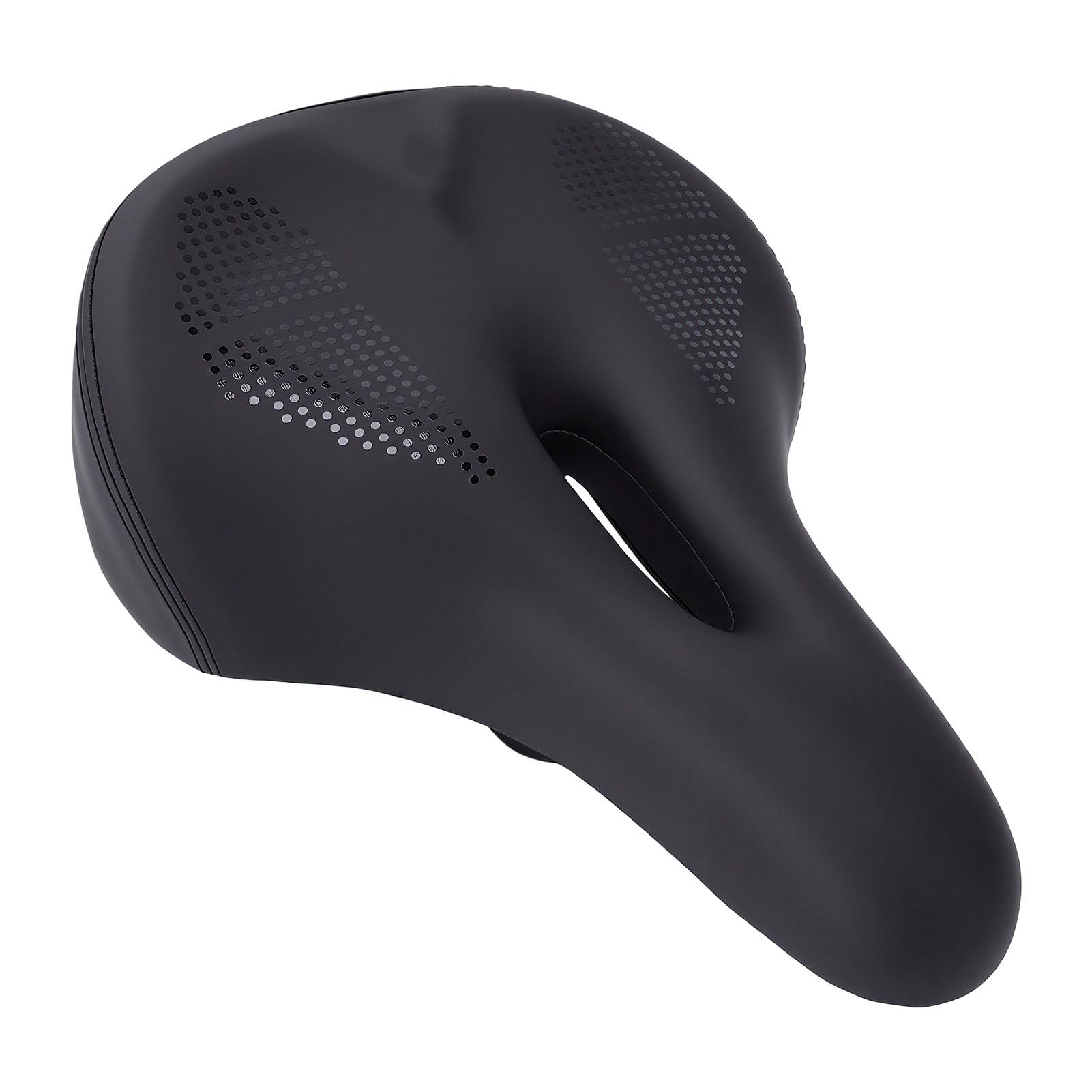 Sella Bici con Ammortizzazione a Sfere 21x27cm for Ciclismo | Materiale PU impermeabile e traspirante, cuscino d\'aria gonfiabile, design più spesso, riduce la pressione