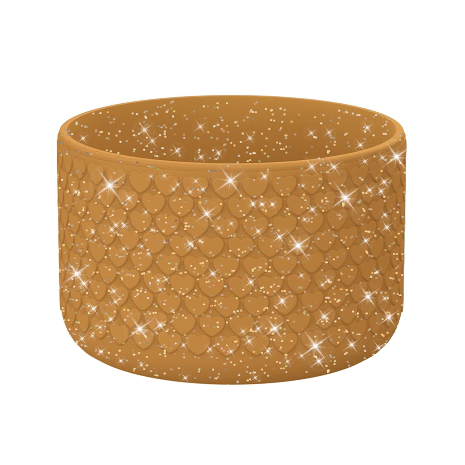 WUQID Protective Bling Heart Texture Silicone Boot Sleeve Compatible with Stanle Tumbler 40oz 30oz 20oz & 12-24oz Hydroo Sport Flask Bottles,