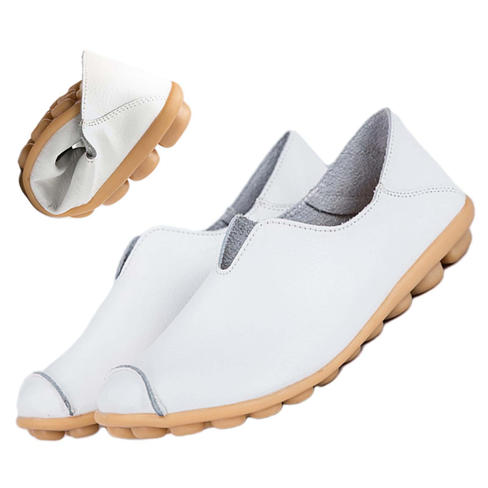 jyyyou Chaussons en Cuir Ultra Confortables, Mocassins jyyyou Chaussons en Cuir Ultra Confortables, Mocassins