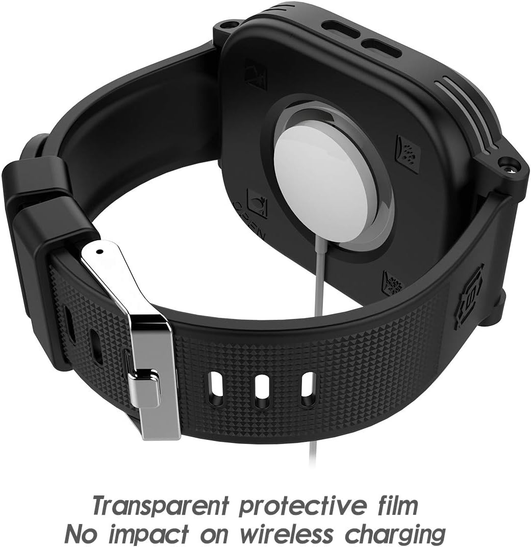 🛒 Flash Sale Waterproof Apple Watch Series 4/5/6/SE 44mm Case,Shockproof Impact Resistant Rugged Protective Case with Bulit-in Screen Protector and Soft Strap Bands for Apple Watch Series 4/5/6/SE 44mm
