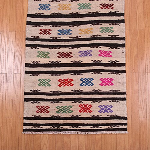 Amazon | オールドキリム ジジム ボーダー チュアル トルコ 117×68cm