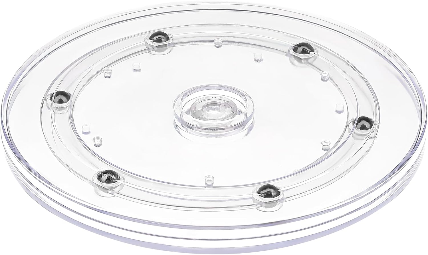 6 inch Small Lazy Susan,Lazy Susan Turntable for Cabinet,Clear Plastic Lazy Susan Organizer for Spice Rack