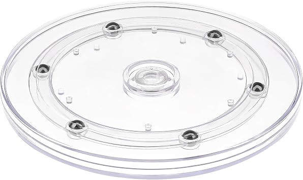 6 inch Small Lazy Susan,Lazy Susan Turntable for Cabinet,Clear Plastic Lazy Susan Organizer for Spice Rack
