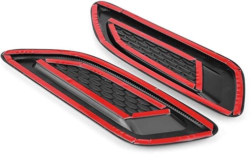 Miniatura 5 de Borde de ala de ventilación de aire, 1 par de capó exterior, salida de aire, ajuste de ala para Land Rover Range Rover Evoque 2012-2018, 2 piezas