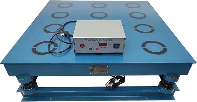 TECHTONGDA 12 Core Magnetic Concrete Vibrating Table, 220V 1500W Vibrating Test Bench 660LB Capacity, 39x39 Inch Block Vibration Platform 1500W