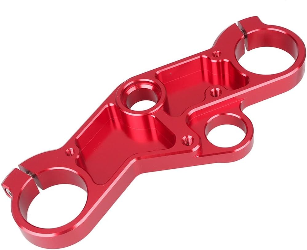 Lirun Motorcycle Lowering Triple Tree Front End Upper Top Clamp For Suzuki GSXR600 750 2001-2003, GSXR1000 2001-2002, Red