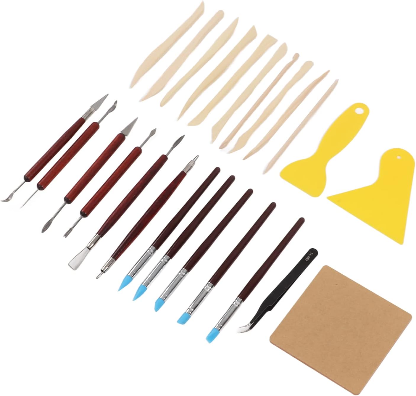 25Pcs Clay Tool Set Multipurpose Tools Exquisite Delicate Widely Used Easy Clean Sculpture Carving Tool