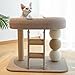 Baoblaze Cat Tree Condo Tower 2 Layer Wooden Activity Center with Sisal Covered Scratch Post and Cat Bed for Exercise Interactive