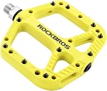 ROCKBROS Bicycle Pedals Road Mountain Bike Pedals 9/16 Nylon Fiber Flat Platform Pedals