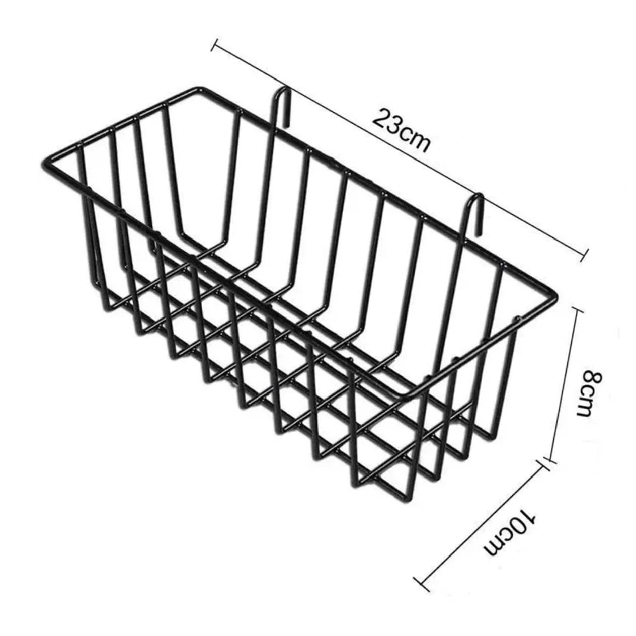 2sets Wrought Iron Storage Rack Hanging Wire Shelf Slatwall Baskets Shelves