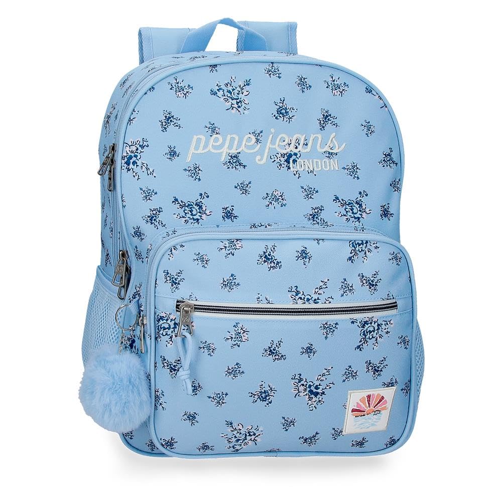 Pepe Jeans Olivia Mochila Adaptable a Carro Blue Claro 30x40x12 cm Polyester 14,4L by Joumma Bags