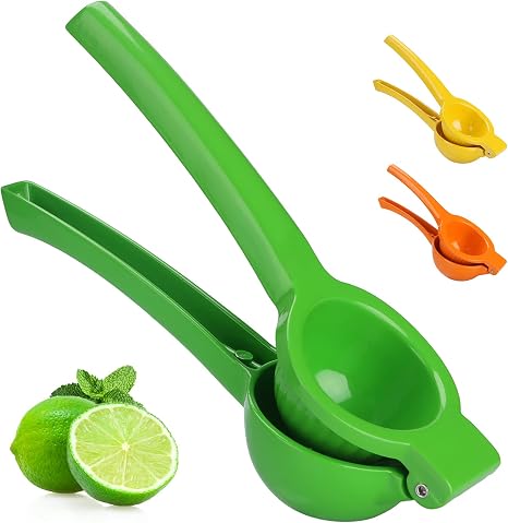 Amazon.com: MAITOK Exprimidor de cítricos de mano, exprimidor de zumo,  manual de exprimidor de naranja, limón de metal, tamaño pequeño (2.4 in),  verde : Hogar y Cocina