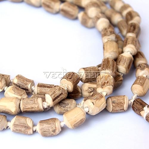 Miniatura 6 de Vedic Vaani Murali de latón Manohar Lord Krishna Ídolo Murti Estatua  con Shyam Tulsi Mala (juego de 2)