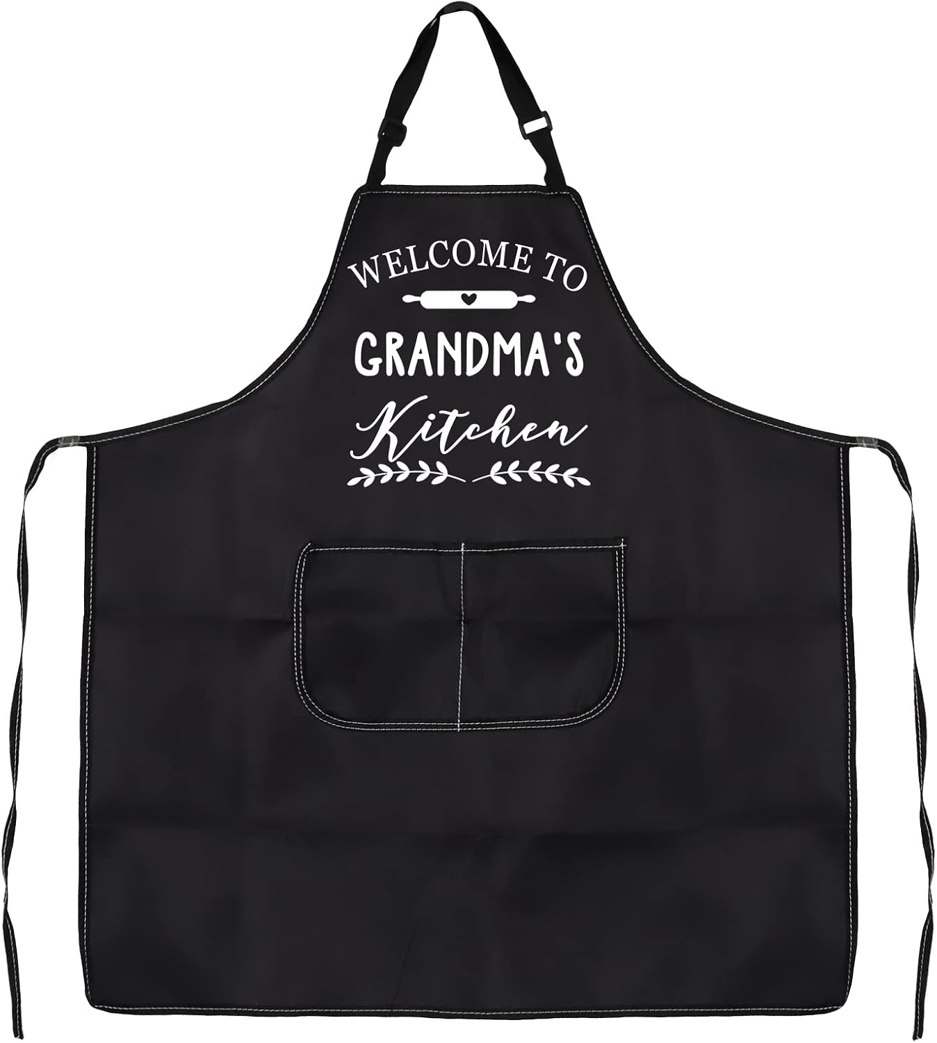PXTIDY Welcome to Grandma's Kitchen Grandma Apron With Pockets Grandma Kitchen Apron Grandma Cooking Baking Gift