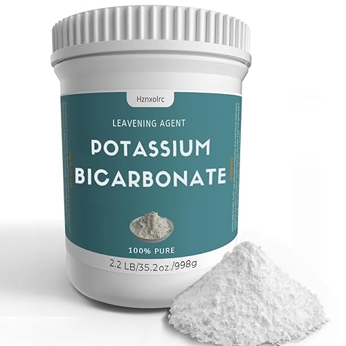 Bicarbonato de potasio de 2.2 libras, polvo de bicarbonato de potasio 100% puro, bicarbonato de potasio para plantas, utilizado para hacer vino,