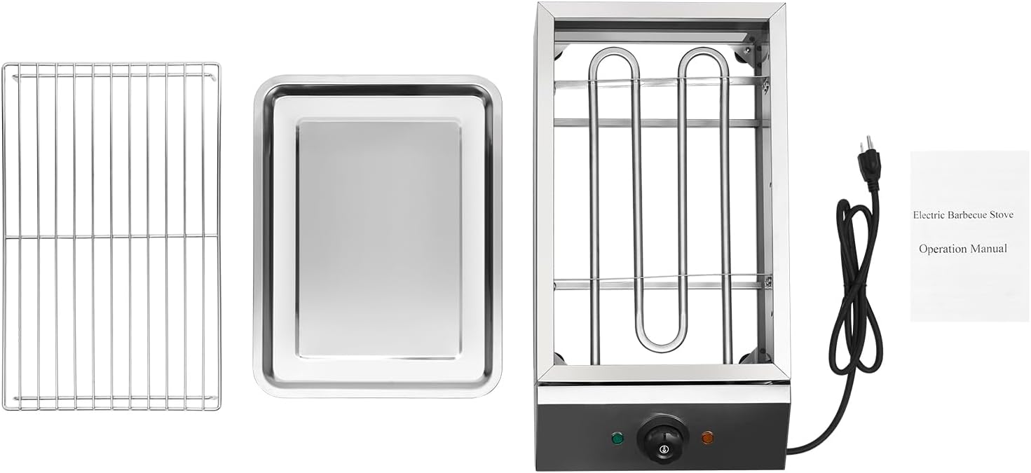 1800W Commercial Electric Smokeless Barbecue Oven Grill For BBQ Equipment