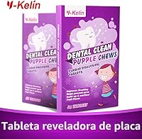 Vista 2 de Tabletas reveladoras de placa dental para niños y adultos – Mostrar placa cambiando de color – Ayuda a enseñar hábitos de cepillado para dientes