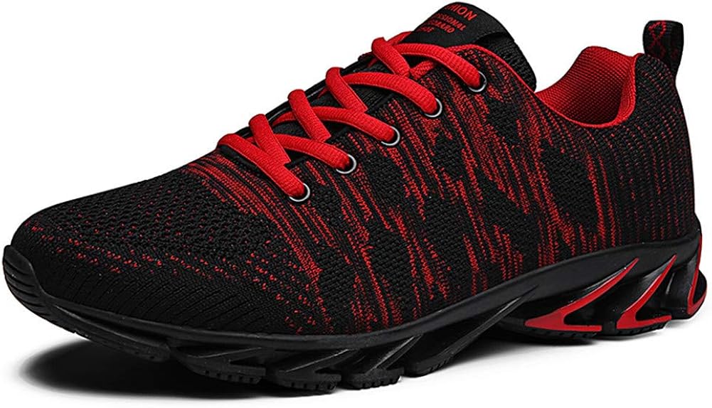 Berlifootwear ウォーキングシューズ メンズ スニーカー 防滑 軽量 厚底 通気 運動靴 男性用 激安先着 ブラック ランニング スポーツシューズ 25 0cm ファッション