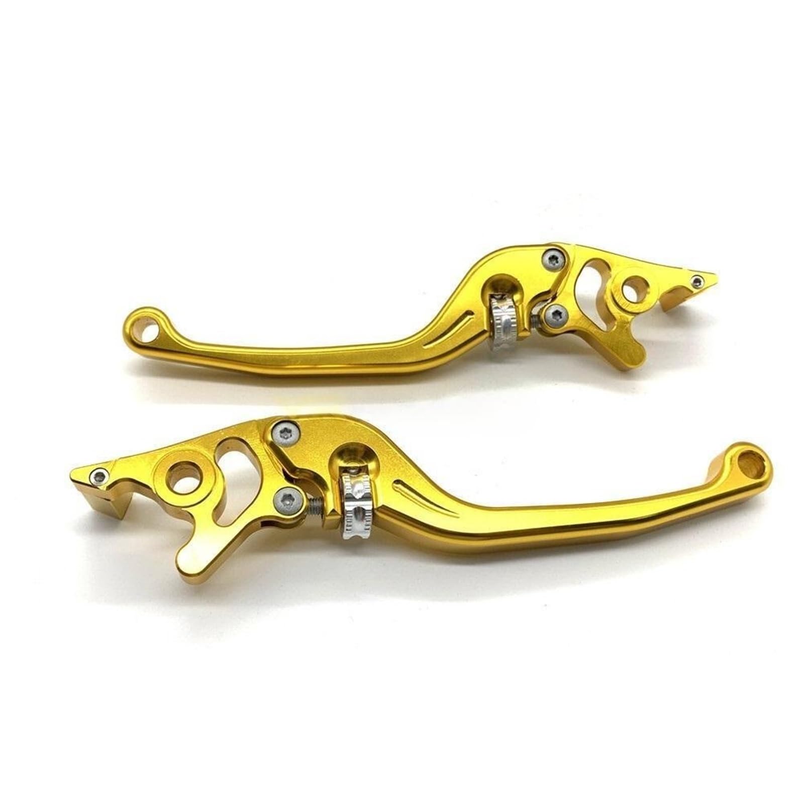 Palancas carreras hidráulicas universales con mango de embrague de motocicleta color dorado