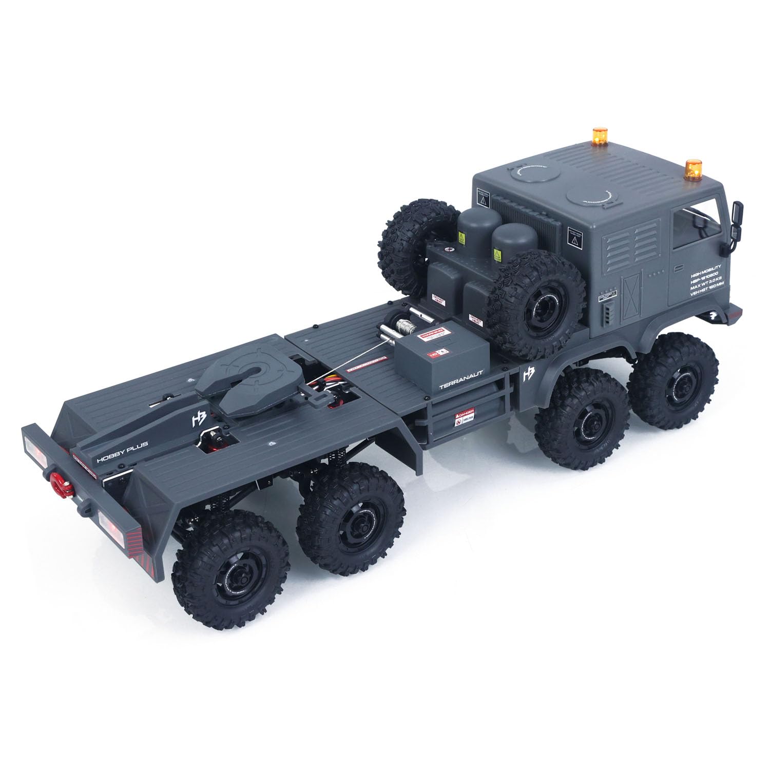 RTR 1/18 Camion militare radiocomandato 8 * 8 RC fuoristrada 280 motore spazzolato quinta ruota argano gancio in metallo tutte le ruote sterzo Hobby Grade modello per bambini dai 14 anni in