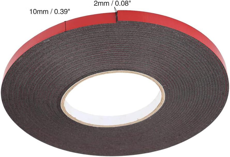 MACHSWON Foam Double Sided Tape Car Door Window Weatherproof Decorative 10m x 10mm x 2mm - Image 4
