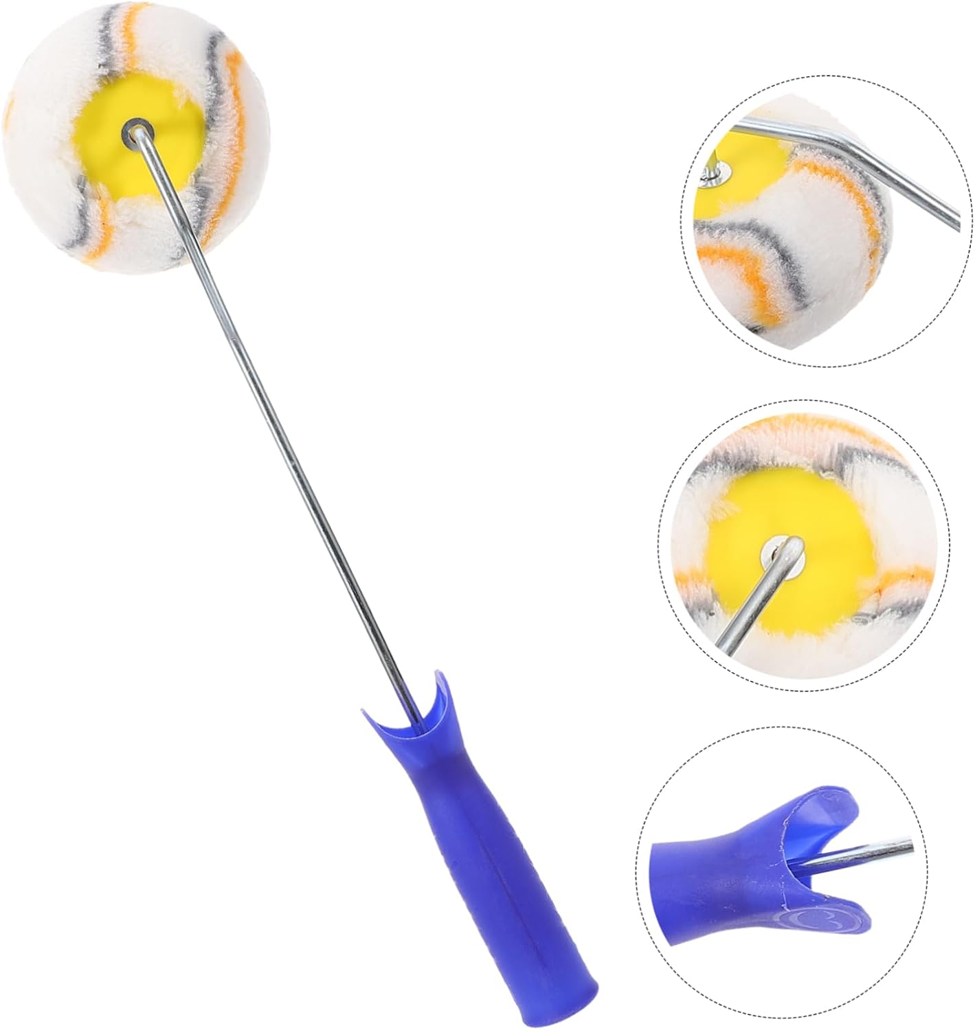 Uonlytech 4pcs Multi-use Paint Roller for Wall Painting and Maneuverable for Corners Compatible and Oil-Based Paints Efficient Household Painting Supplies