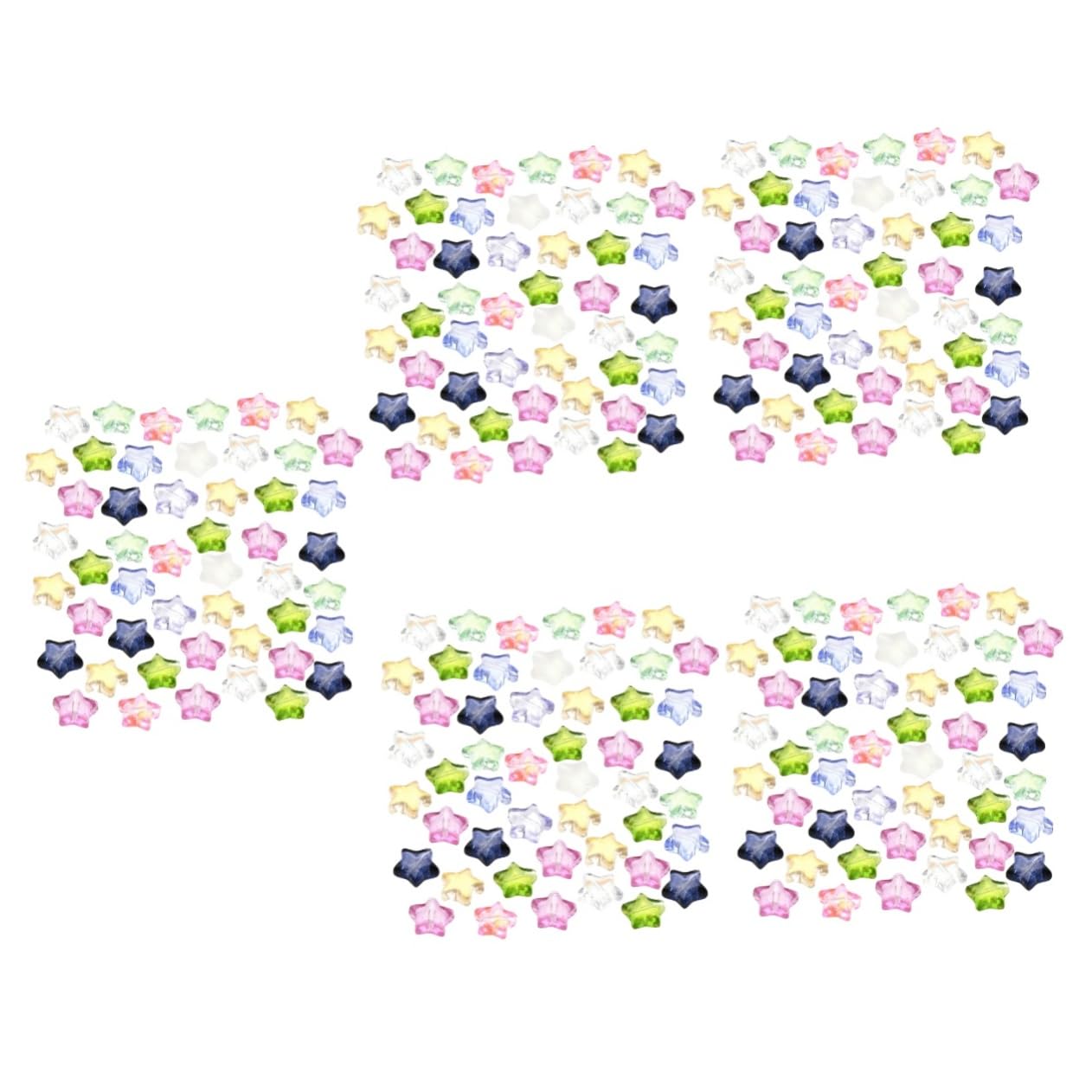 SHINEOFI 500piezas Cuentas De Pendientes Accesorios Para Joyería Diy Cuentas De Cristal De Diseño De Para Pulseras y Collares