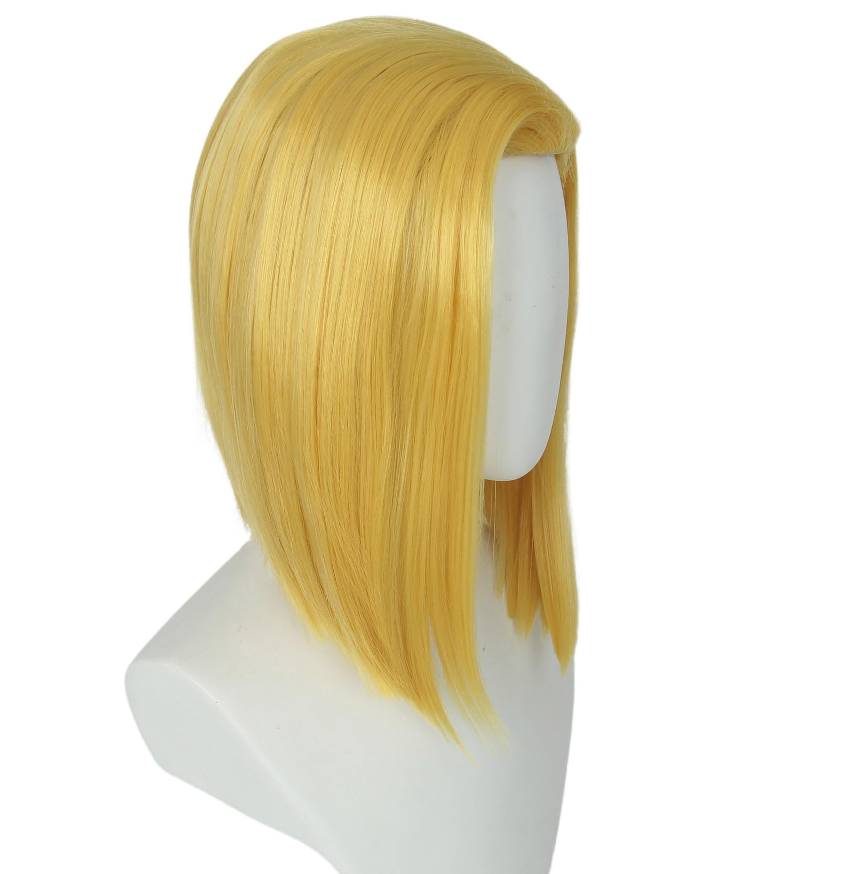 Linfairy Short Blonde Bob Game Cosplay Costume Wig Fancy Dress Costume Wig for Women - Image 3