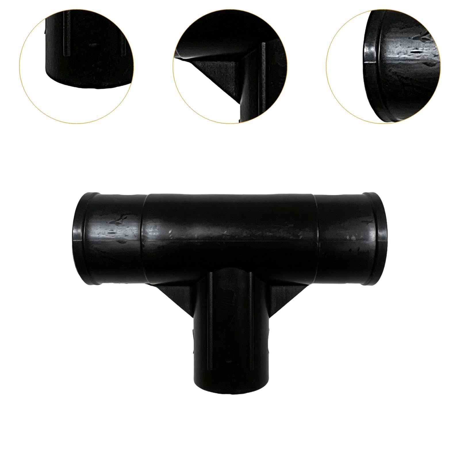 Sharplace 6 Conectores de Reparación de Marco con Junta en T para Patas Y, Accesorios para Piscinas con Marco Rectangular 28273, Negro