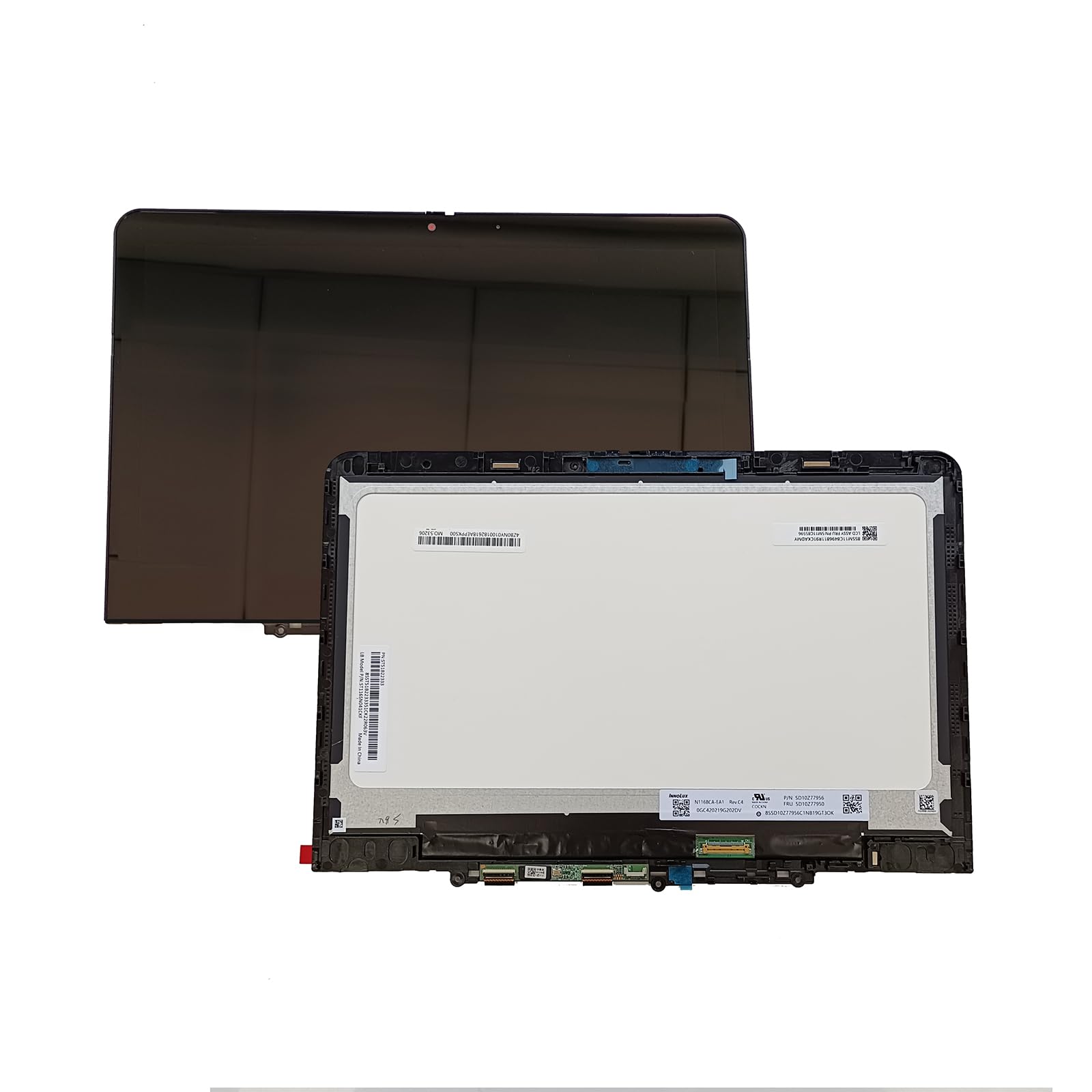 5M11C85596 Replacement for Lenovo Windows 500W 3nd Gen Laptop Touchscreen Display LCD Touch Screen Module Digitizer Assembly with Bezel