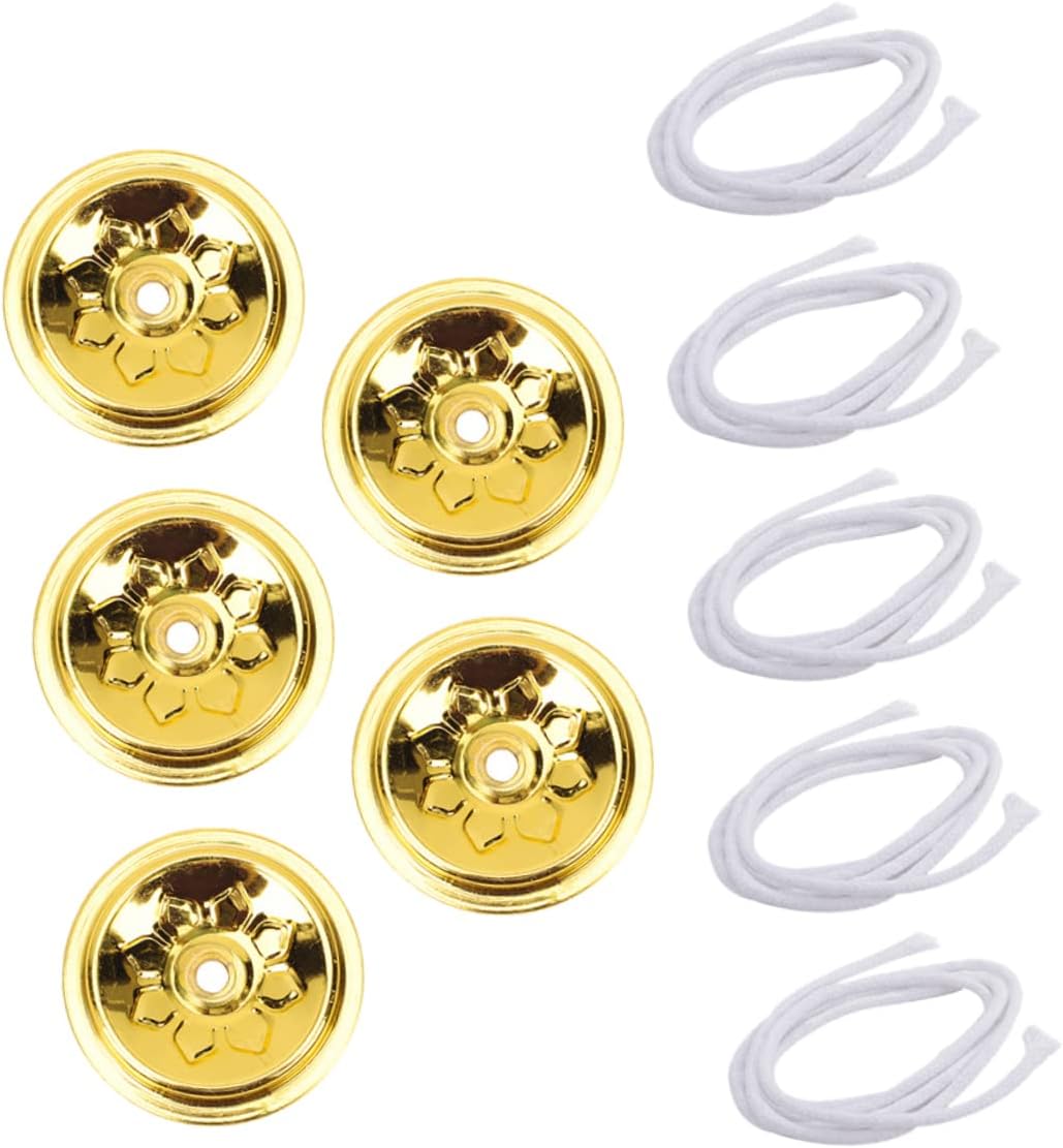 Mobestech DIY Oil Lamp Accessory Kit Floating Wick Holder Oil Lamp Wick Set for Kerosene