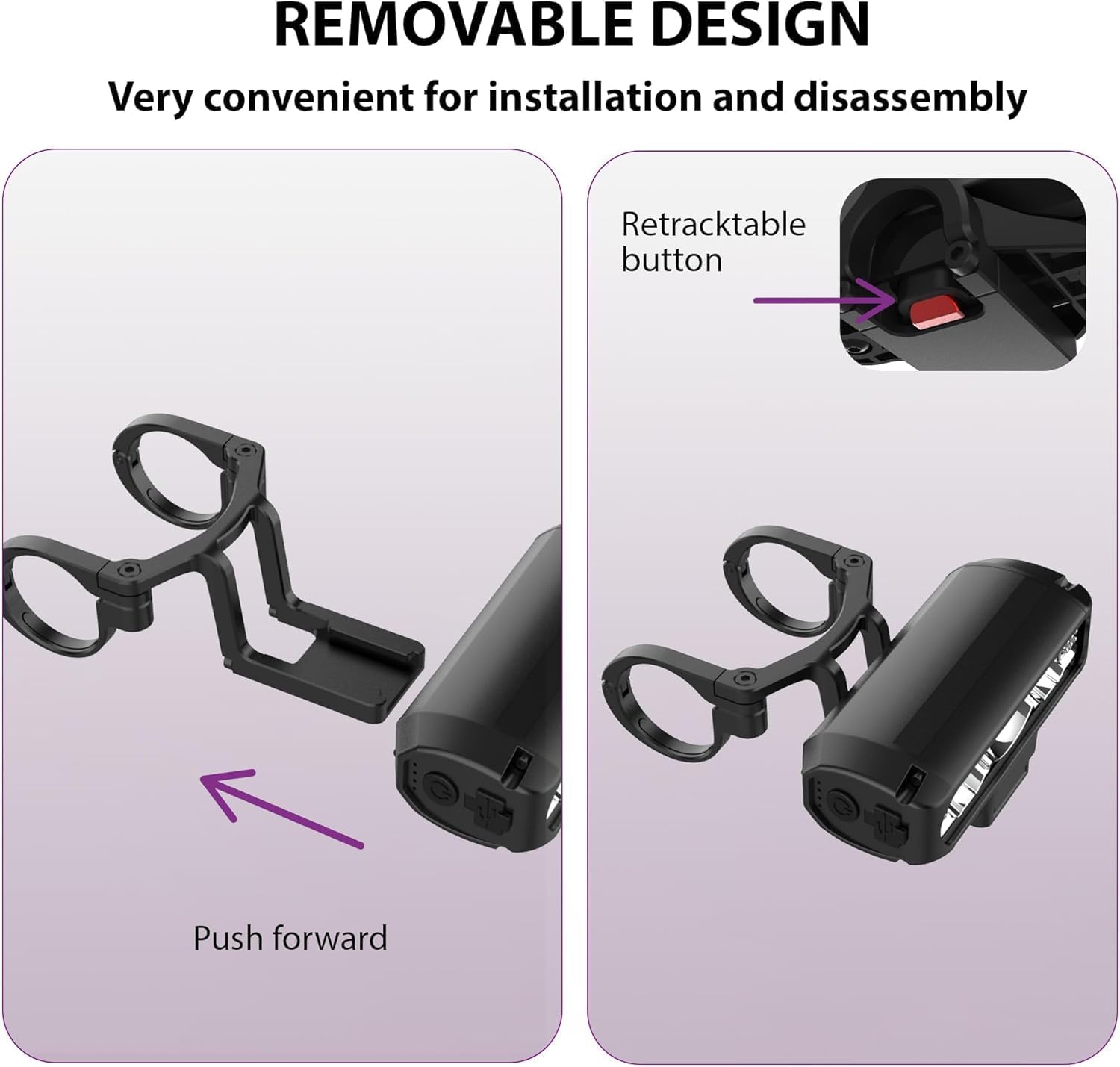 Rechargeable Bike Light - 1200 Lumen Super Bright LED Bicycle Headlight, Waterproof & Durable, 4 Light Modes for Night Riding, Easy Install for Road/Mountain Bikes