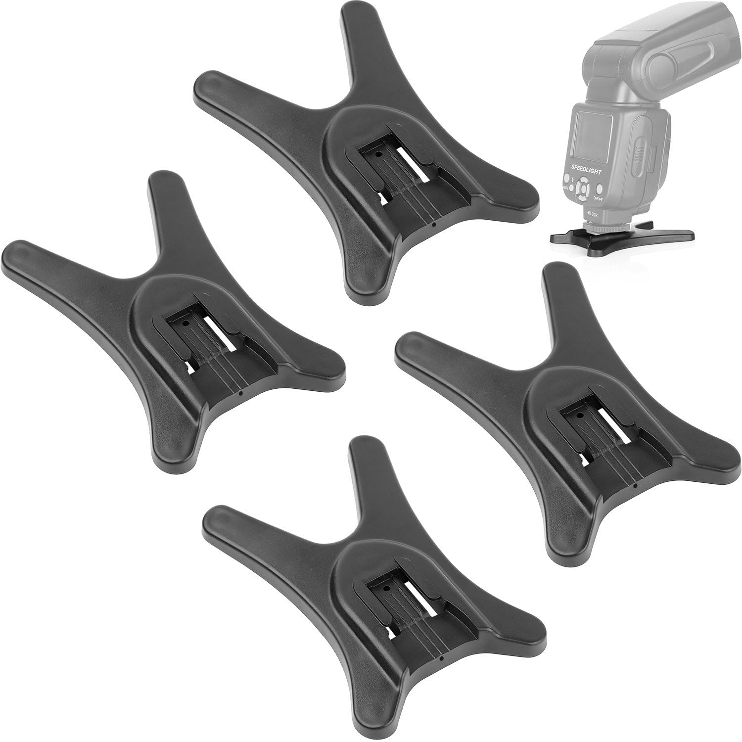 Support De Flash Universel En Métal - Clip Avec Vis 1/4" - Pour Studio, Speedlight, Panneau Réflecteur