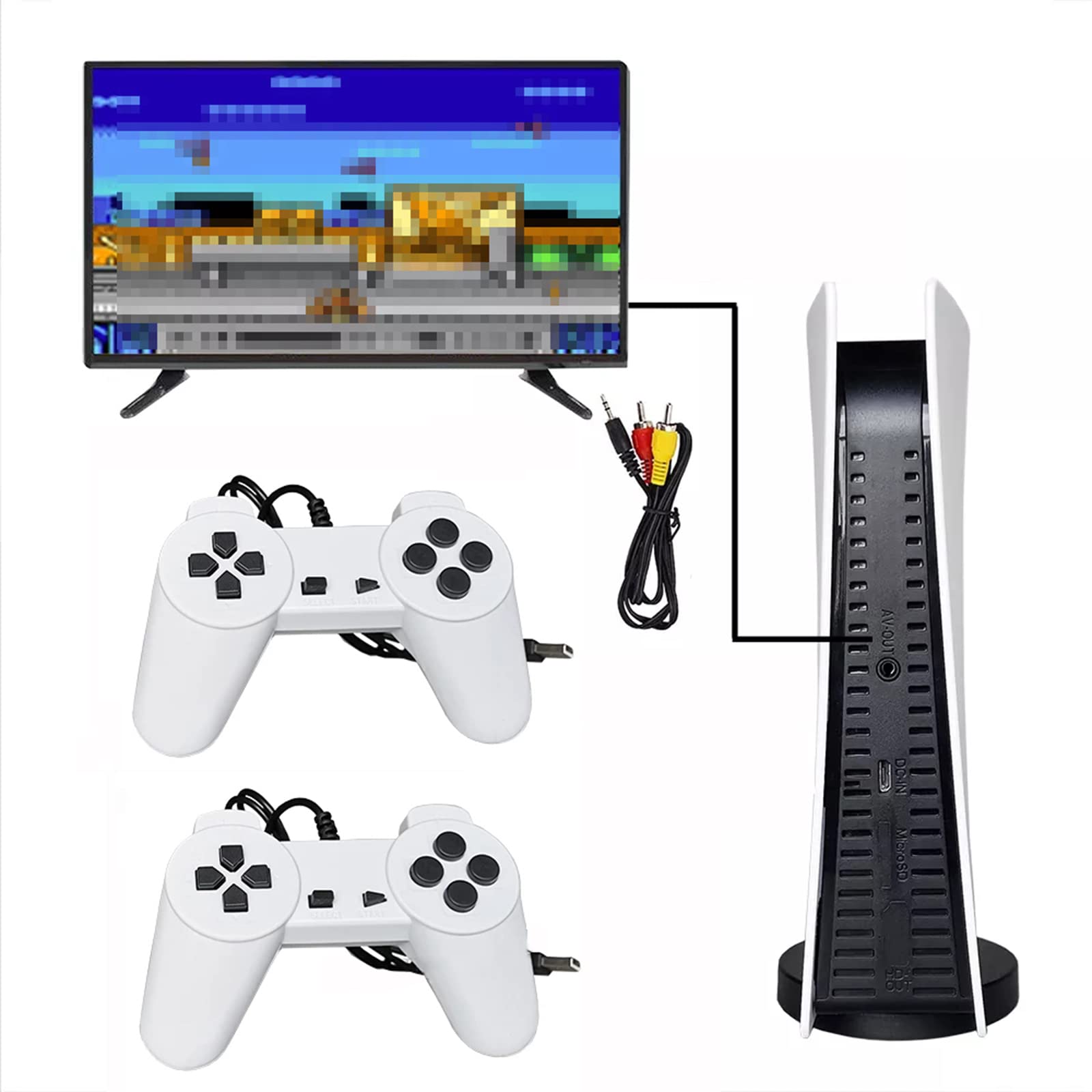 Console di Gioco retrò Mini Sistema di Gioco Classico con 200 Giochi Classici TV GS5 a 8 Bit Consola Retro USB Wired Handheld Game Player Uscita AV Ricordi di Bambini Felici
