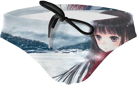 Amazon Co Jp アニメガール 水着 メンズ 競泳水着 ファッション 男性 スイムウェア 水泳 競泳用 フィットネス用 水泳パンツ ファッション