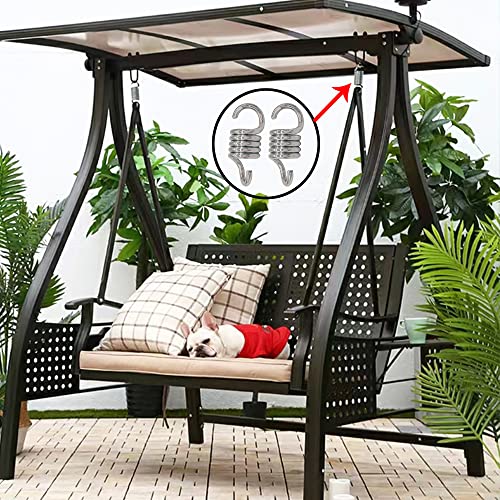 Porch Swing Springs Hammock-Chair Spring - 750Lbs Heavy Duty Suspension Hangers Ceiling Mount Porch Swings (1Pc 750Lbs Compact Version) #TOP6