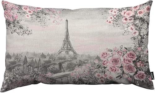 Miniatura 27 de HOSNYE Funda de Almohada con Formas de Gota Estilo Moderno de Mediados de Siglo Formas de Gota en Tonos Tela de Lino para Sofá Cama Sofá Automóvil